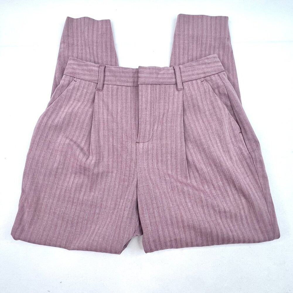 Banana Republic Factory Stripe High Rise Tapered Leg Pants 00P